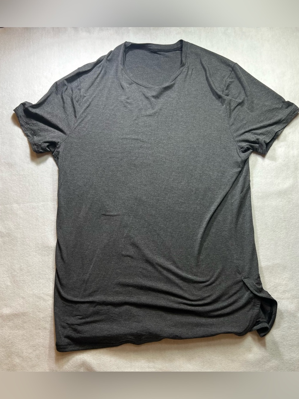 lululemon athletica Men's Dark Charcoal Crew Short Sleeve Tee